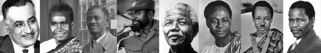 African leaders collage